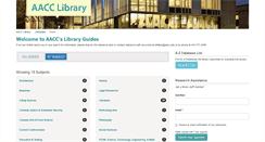 Desktop Screenshot of libguides.aacc.edu