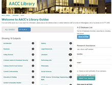 Tablet Screenshot of libguides.aacc.edu