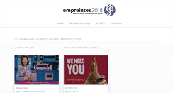 Desktop Screenshot of empreintes.aacc.fr